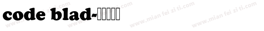 code blad字体转换